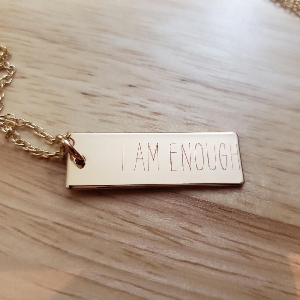 Engraved necklace